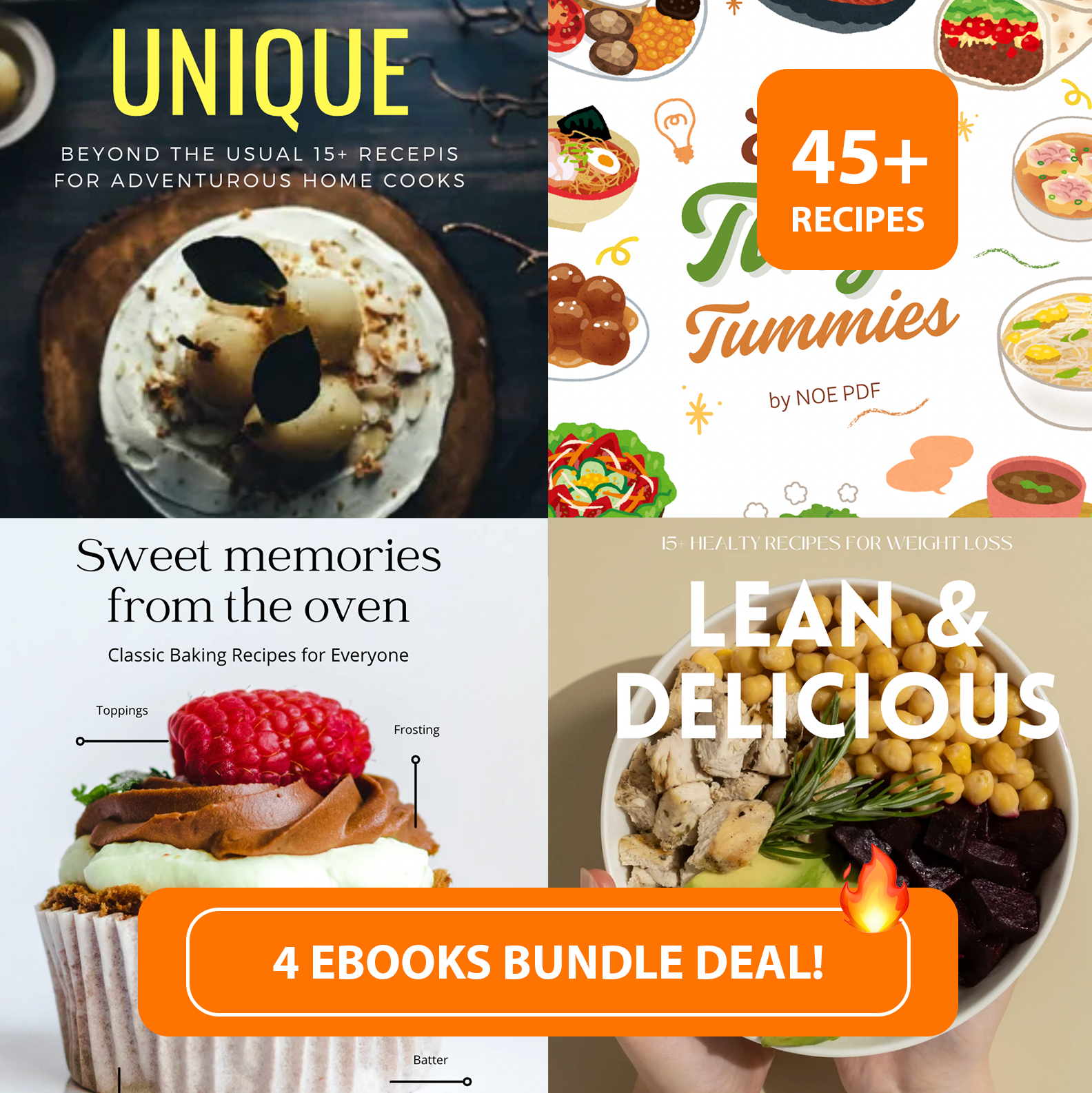The Ultimate Kitchen Bundle – 4 eBooks for Every Taste & Stage of Life