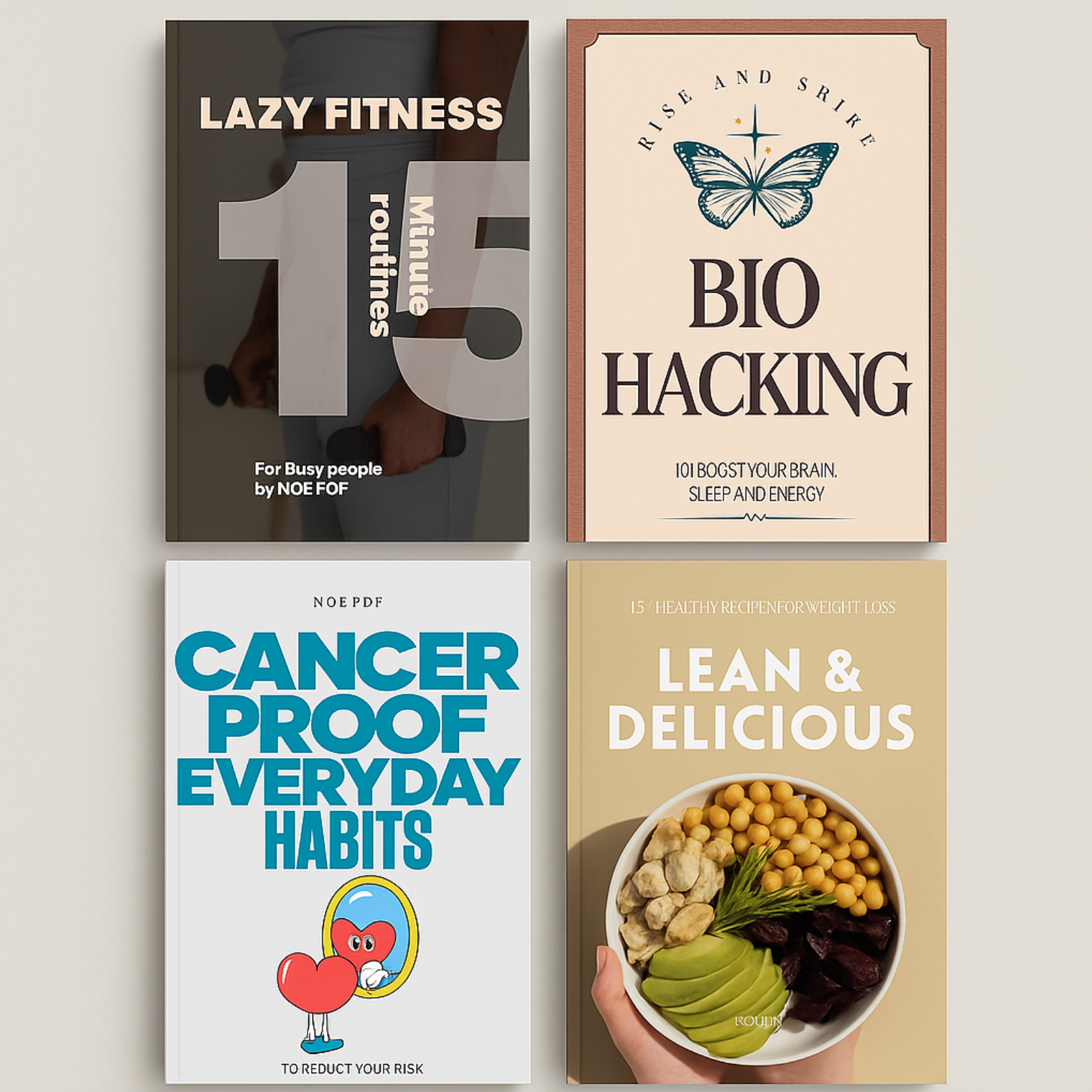 Healthy Habits Bundle 2025 – 4 Life-Boosting Ebooks for Energy, Fitness & Longevity