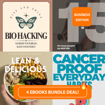 Healthy Habits Bundle 2025 – 4 Life-Boosting Ebooks for Energy, Fitness & Longevity